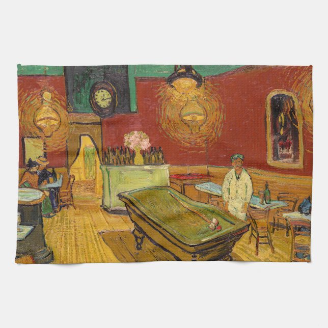 Vincent van Gogh - The Night Café Geschirrtuch (Horizontal)
