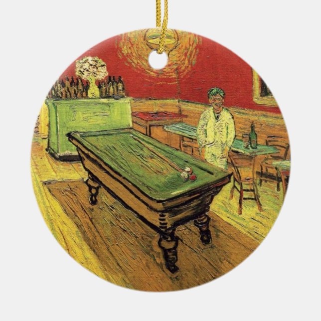 Vincent Van Gogh - The Night Café Keramik Ornament (Vorne)