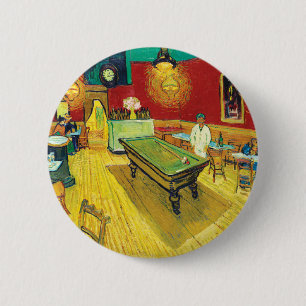 Vincent Van Gogh The Night Cafe (Le café de nuit) Button