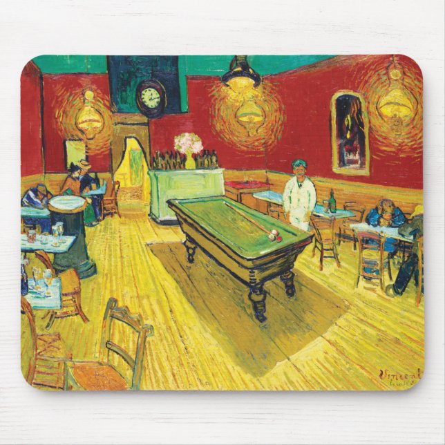 Vincent Van Gogh The Night Cafe (Le café de nuit) Mousepad (Vorne)