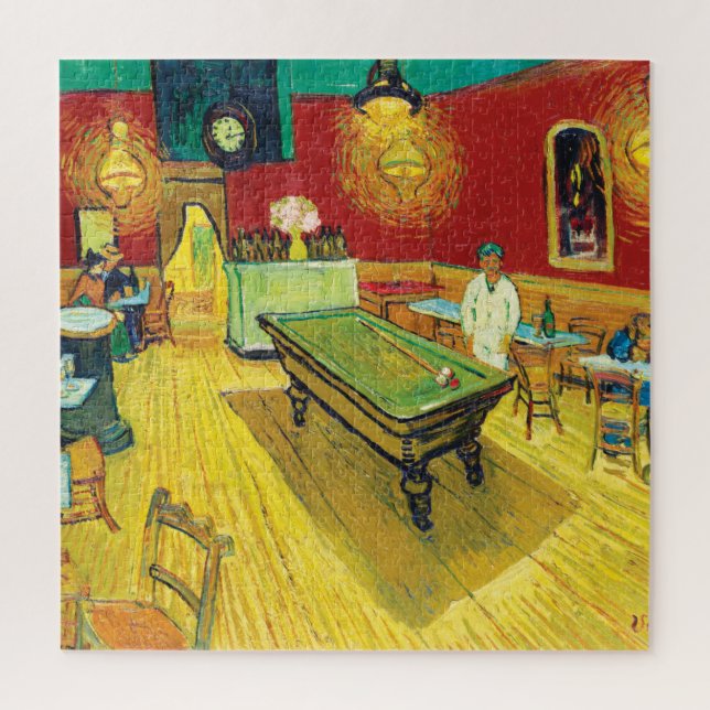 Vincent Van Gogh The Night Cafe (Le café de nuit) Puzzle (Vertikal)