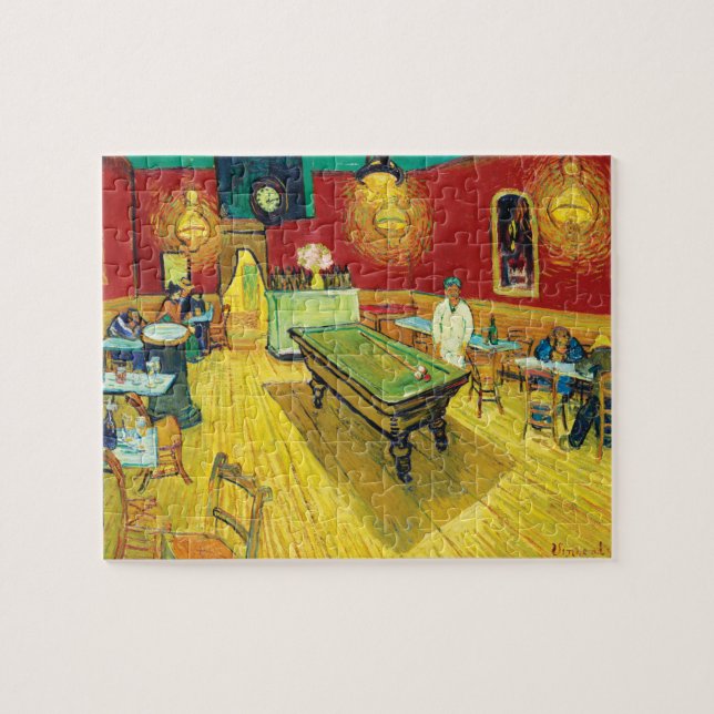 Vincent Van Gogh The Night Cafe (Le café de nuit) Puzzle (Horizontal)