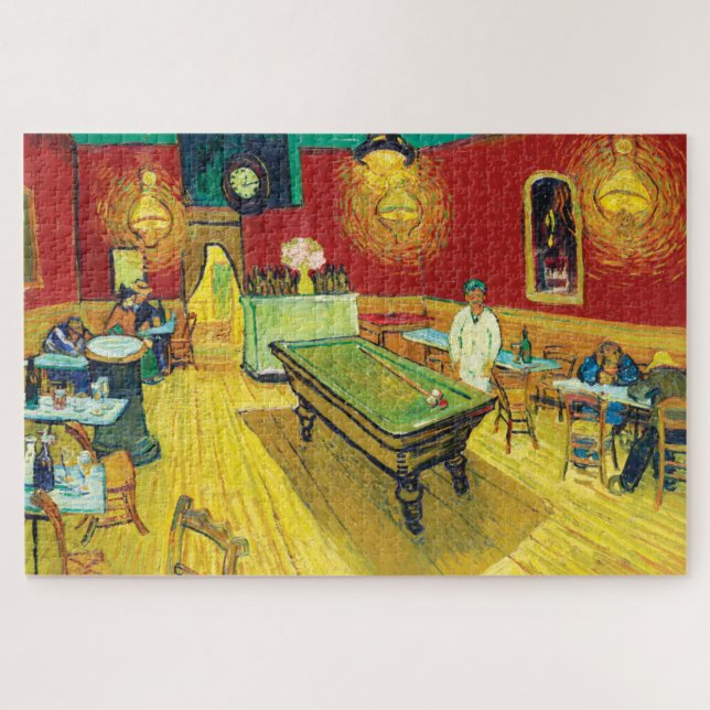 Vincent Van Gogh The Night Cafe (Le café de nuit) Puzzle (Horizontal)
