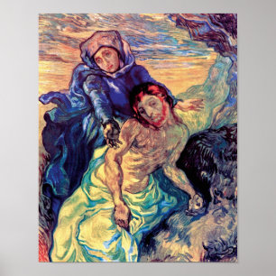 Vincent Van Gogh - The Pieta - Jesus & Jungfrau Ma Poster