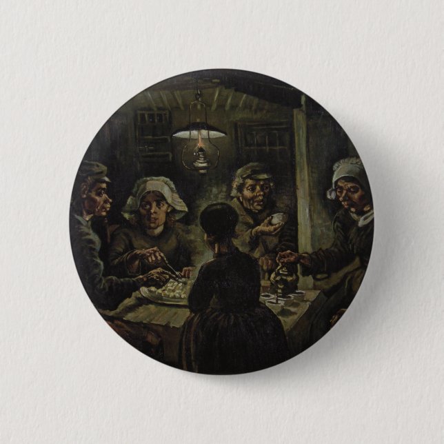 Vincent Van Gogh - The Potato Eaters Button (Vorderseite)