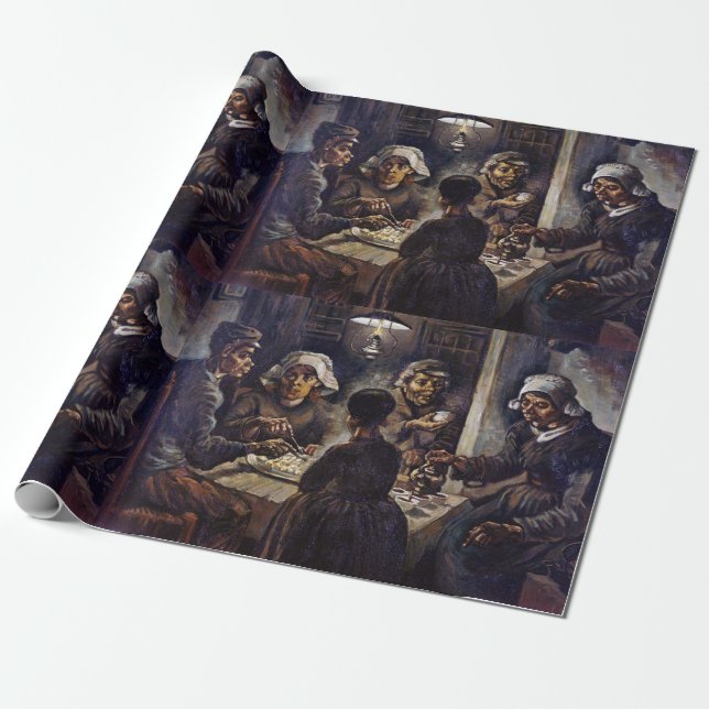 Vincent Van Gogh The Potato Eaters Fine Art Geschenkpapier (Ungerollt)