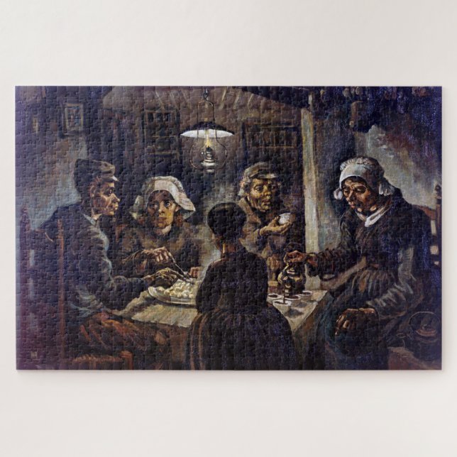Vincent Van Gogh The Potato Eaters Fine Art Puzzle (Horizontal)