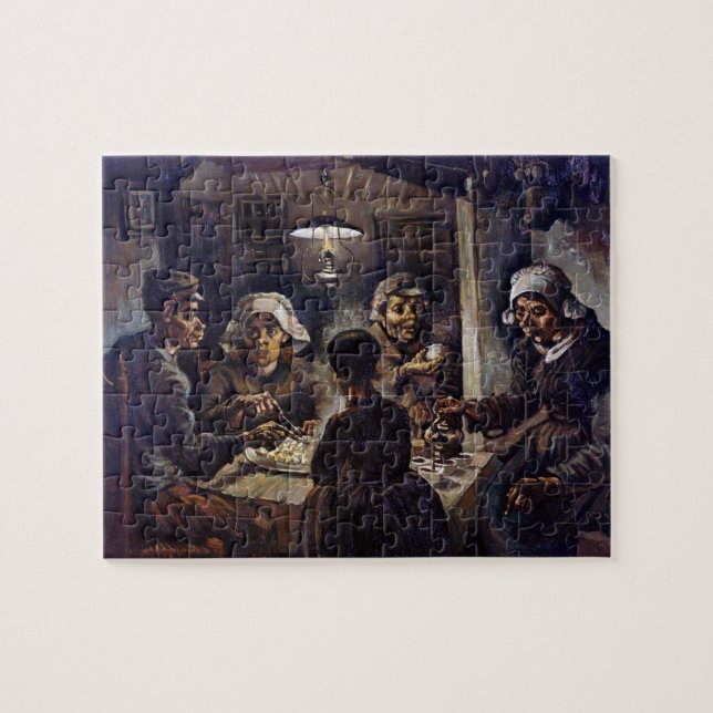 Vincent Van Gogh The Potato Eaters Fine Art Puzzle (Horizontal)