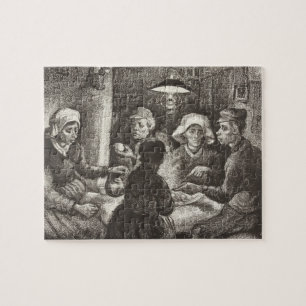 Vincent Van Gogh The Potato Eaters Lithograph Puzzle