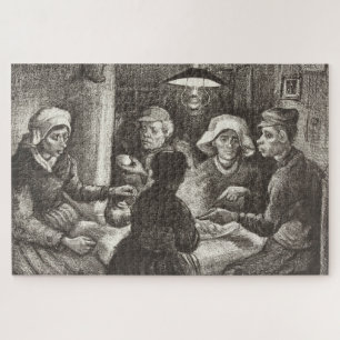 Vincent Van Gogh The Potato Eaters Lithographie Puzzle
