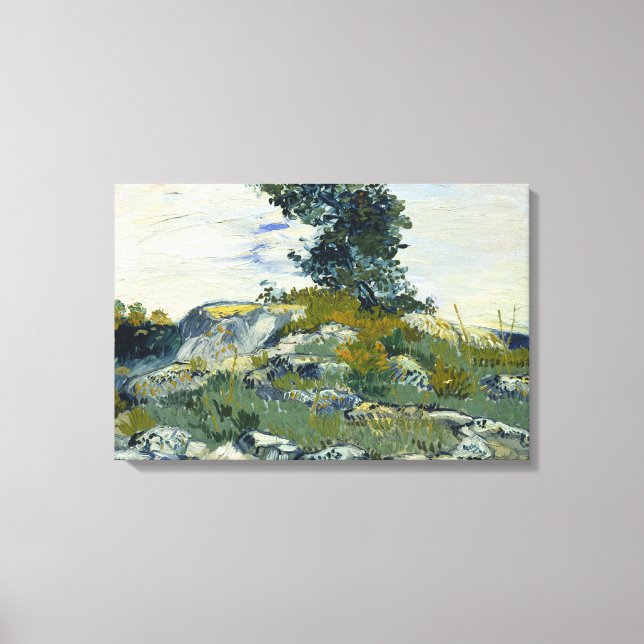 Vincent van Gogh - The Rocks Leinwanddruck (Vorderseite)