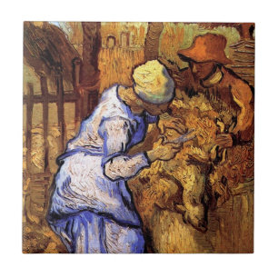 Vincent Van Gogh - The Sheep Sherzers - Fine Art Fliese