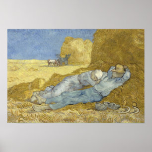 Vincent van Gogh - The Siesta (nach Millet) Poster