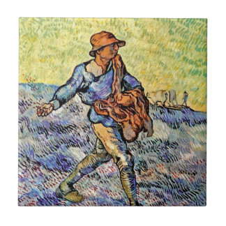 Vincent Van Gogh - The Sower - Fine Art Malerei Fliese