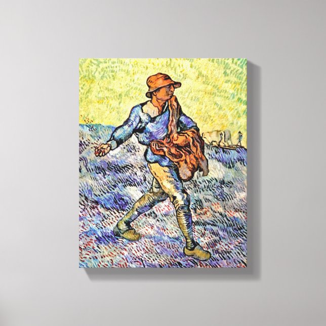 Vincent Van Gogh - The Sower - Fine Art Malerei Leinwanddruck (Vorderseite)