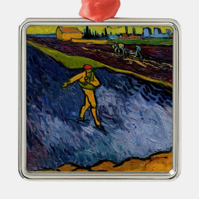 Vincent van Gogh - The Sower: Outskirts of Arles Ornament Aus Metall (Vorne)