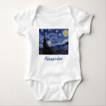 Vincent Van Gogh - The Starry night Baby Strampler<br><div class="desc">The Starry Night / La nuit etoilee - Vincent Van Gogh im Jahr 1889</div>