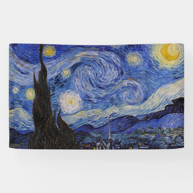 Vincent Van Gogh - The Starry night Banner (Horizontal)