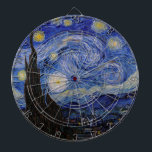 Vincent Van Gogh - The Starry night Dartscheibe<br><div class="desc">The Starry Night / La nuit etoilee - Vincent Van Gogh im Jahr 1889</div>