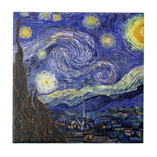 Vincent Van Gogh - The Starry Night Fine Art Fliese