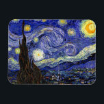 Vincent Van Gogh - The Starry Night Fine Art Magnet<br><div class="desc">Vincent Van Gogh's The Starry Night. Das Öl auf Leinwand aus dem Jahr 1889, die Starry Night wurde gemalt, während Van Gogh im Asyl in Saint-Remy, Frankreich, und gilt als eines seiner besten Meisterwerke. Obwohl es sich um eine Nachtszene handelt, wurde es tagsüber bemalt und repräsentiert den Ausblick aus dem...</div>