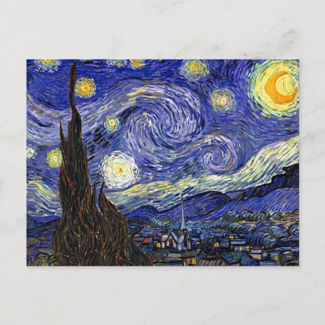 Vincent Van Gogh - The Starry Night Fine Art Postkarte (Vorderseite)