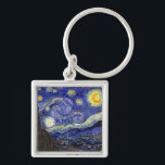 Vincent Van Gogh - The Starry Night Fine Art Schlüsselanhänger<br><div class="desc">Vincent Van Gogh's The Starry Night. Das Öl auf Leinwand aus dem Jahr 1889, die Starry Night wurde gemalt, während Van Gogh im Asyl in Saint-Remy, Frankreich, und gilt als eines seiner besten Meisterwerke. Obwohl es sich um eine Nachtszene handelt, wurde es tagsüber bemalt und repräsentiert den Ausblick aus dem...</div>