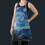 Vincent Van Gogh The Starry Night Fine Art Schürze<br><div class="desc">Vincent Van Gogh's The Starry Night (1889)</div>