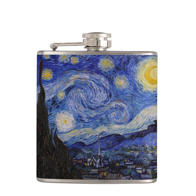 Vincent Van Gogh - The Starry night Flachmann (Vorderseite)