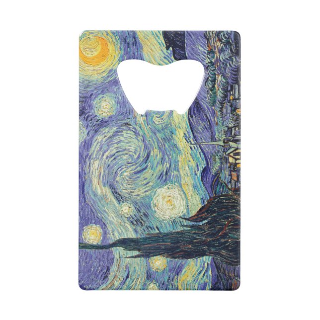 Vincent Van Gogh The Starry Night Geldbeutel Flaschenöffner (Vorderseite)