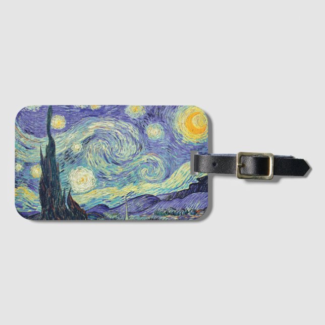 Vincent Van Gogh / The Starry Night Gepäckanhänger (Vorderseite (Horizontal))