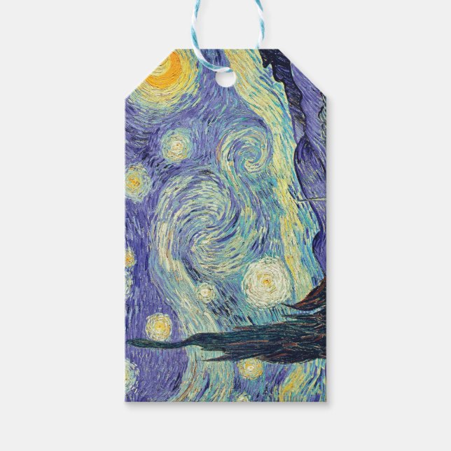 Vincent Van Gogh The Starry Night Geschenkanhänger (Vorderseite)