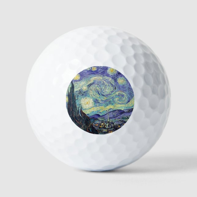Vincent Van Gogh / The Starry Night Golfball (Vorderseite)