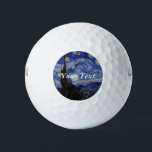 Vincent Van Gogh - The Starry night Golfball<br><div class="desc">The Starry Night / La nuit etoilee - Vincent Van Gogh im Jahr 1889</div>
