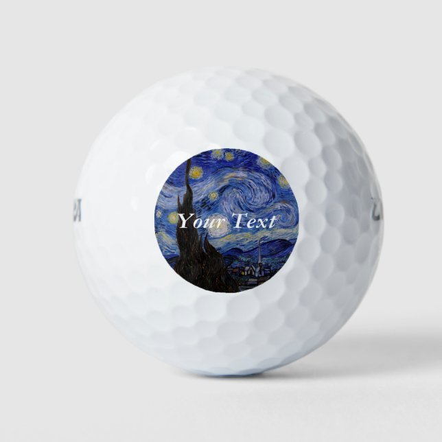 Vincent Van Gogh - The Starry night Golfball (Vorderseite)