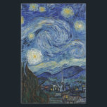 Vincent van Gogh| The Starry Night, Juni 1889 Briefpapier<br><div class="desc">VAN GOGH->Post-Impressionist, Sterne, Sterne, Nocturne, Landschaft, Kirchenspire, Mond, Mondlicht, Baum, Himmel, Kosmische, St, Remy, Provence, Französisch, Saint-Remy, Post-Impressionismus, iconic\\The Starry Night,  Juni 1889 (Öl auf Leinwand),  Gogh,  Vincent van 1853-90) / Museum of Modern Art,  New York,  USA / The Bridgeman Art Library| Bildauflistungsnummer: XOS702746</div>