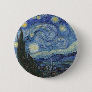 Vincent van Gogh The Starry Night, Juni 1889 Button