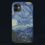 Vincent van Gogh | The Starry Night, Juni 1889 iPhone 11 Hülle<br><div class="desc">VAN GOGH->Post-Impressionist, stars, star, nocturne, landschaft, kirchlicher spire, mond, mondlicht, sky, kosmisch, St, Remy, Provence, französisch, Saint-Remy, Post-Impressionismus, iconic\\The Starry Night,  Juni 1889 (Öl auf Leinwand),  Gogh,  Vincent van 1853-90) / Museum of Modern Art,  New York,  USA / The Bridgeman Art Library | Bildauflistungsnummer: XOS702746</div>