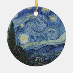Vincent van Gogh The Starry Night, Juni 1889 Keramik Ornament