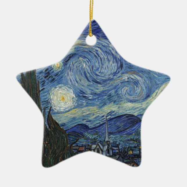 Vincent van Gogh| The Starry Night, Juni 1889 Keramik Ornament (Vorne)