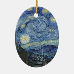 Vincent van Gogh The Starry Night, Juni 1889 Keramik Ornament