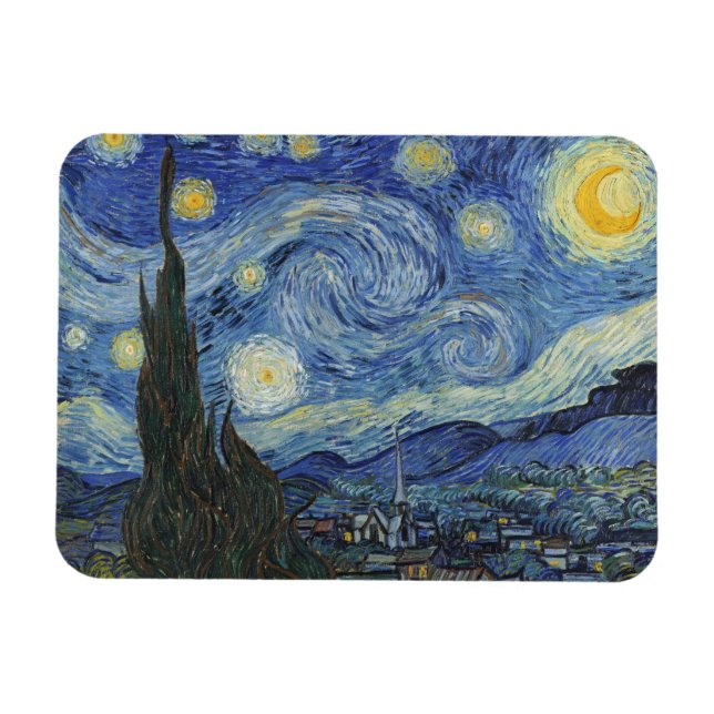 Vincent van Gogh | The Starry Night, Juni 1889 Magnet (Horizontal)