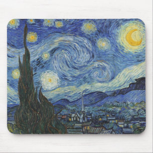 Vincent van Gogh   The Starry Night, Juni 1889 Mousepad
