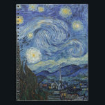 Vincent van Gogh| The Starry Night, Juni 1889 Notizblock<br><div class="desc">VAN GOGH->Post-Impressionist, Sterne, Sterne, Nocturne, Landschaft, Kirchenspire, Mond, Mondlicht, Baum, Himmel, Kosmische, St, Remy, Provence, Französisch, Saint-Remy, Post-Impressionismus, iconic\\The Starry Night,  Juni 1889 (Öl auf Leinwand),  Gogh,  Vincent van 1853-90) / Museum of Modern Art,  New York,  USA / The Bridgeman Art Library| Bildauflistungsnummer: XOS702746</div>
