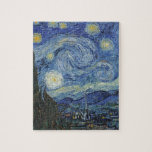Vincent van Gogh| The Starry Night, Juni 1889 Puzzle<br><div class="desc">VAN GOGH->Post-Impressionist, Sterne, Sterne, Nocturne, Landschaft, Kirchenspire, Mond, Mondlicht, Baum, Himmel, Kosmische, St, Remy, Provence, Französisch, Saint-Remy, Post-Impressionismus, iconic\\The Starry Night,  Juni 1889 (Öl auf Leinwand),  Gogh,  Vincent van 1853-90) / Museum of Modern Art,  New York,  USA / The Bridgeman Art Library| Bildauflistungsnummer: XOS702746</div>
