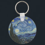 Vincent van Gogh | The Starry Night, Juni 1889 Schlüsselanhänger<br><div class="desc">VAN GOGH->Post-Impressionist, stars, star, nocturne, landschaft, kirchlicher spire, mond, mondlicht, sky, kosmisch, St, Remy, Provence, französisch, Saint-Remy, Post-Impressionismus, iconic\\The Starry Night,  Juni 1889 (Öl auf Leinwand),  Gogh,  Vincent van 1853-90) / Museum of Modern Art,  New York,  USA / The Bridgeman Art Library | Image Collection number: XOS702746</div>