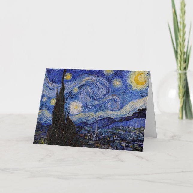 Vincent Van Gogh - The Starry night Karte (Vorderseite)