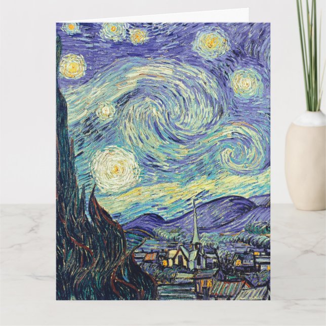 Vincent Van Gogh The Starry Night Karte (Vorderseite)