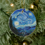 Vincent Van Gogh The Starry Night Keramik Ornament<br><div class="desc">Vincent Van Gogh's The Starry Night Detail</div>
