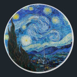 Vincent Van Gogh The Starry Night Keramikknauf<br><div class="desc">Vincent Van Gogh's The Starry Night Detail</div>
